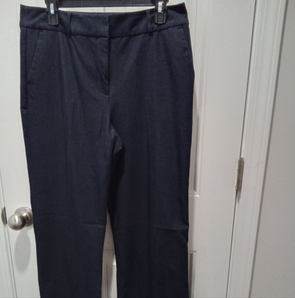 Liz Claiborne Dark Navy Straight Leg Trousers